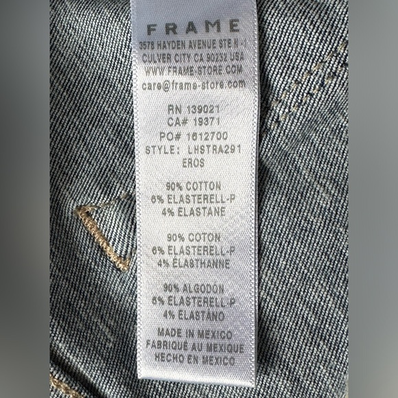 Frame Denim Le High Straight in Eros size 32 NWT - Picture 4 of 12